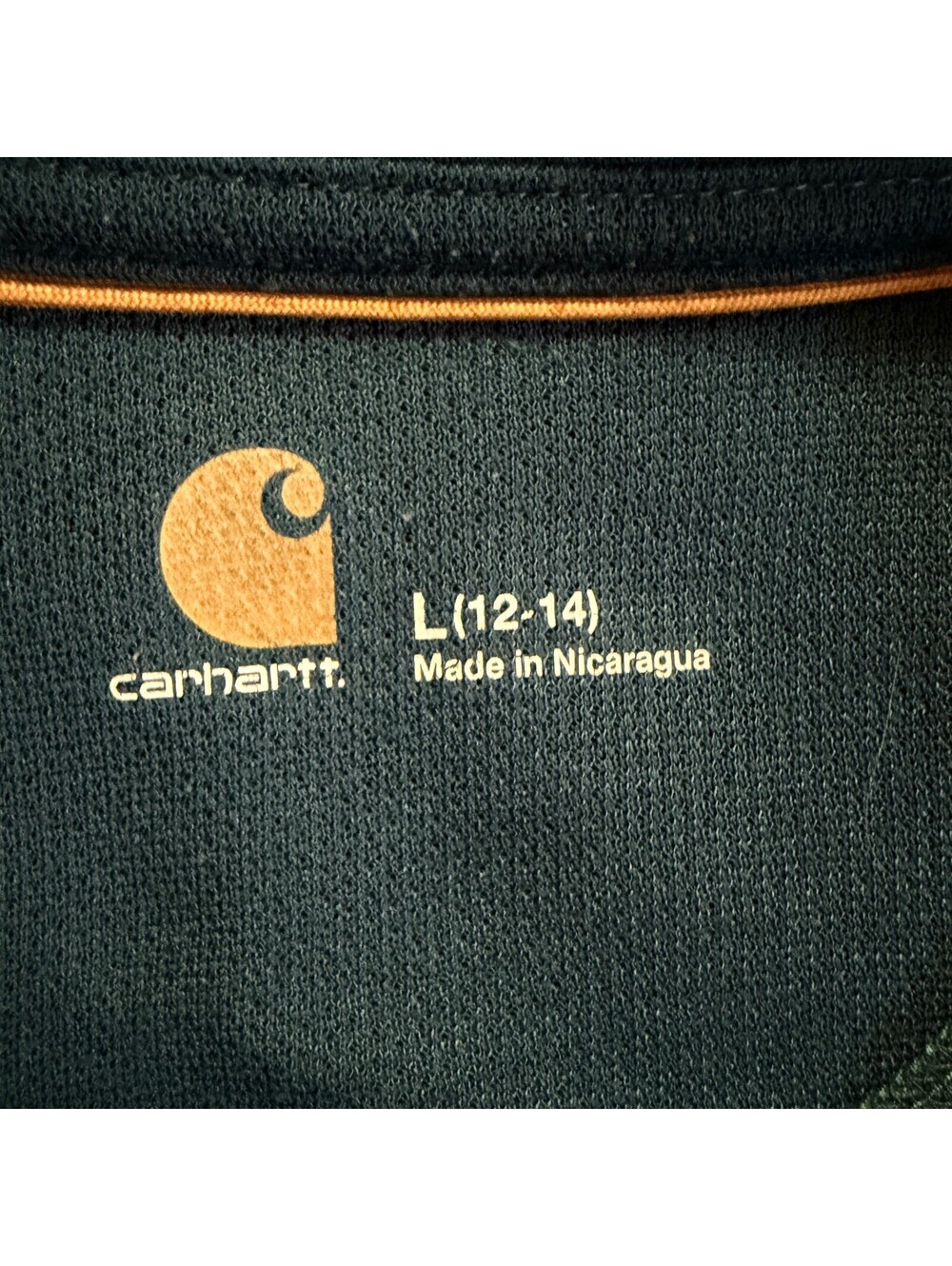 Carhartt Force Extremes Full Zip Jacket Large 12-14 Teal Blue - Picture 6 of 8
